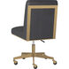 Dean Brushed Brass / Bravo Portabella Office Chair